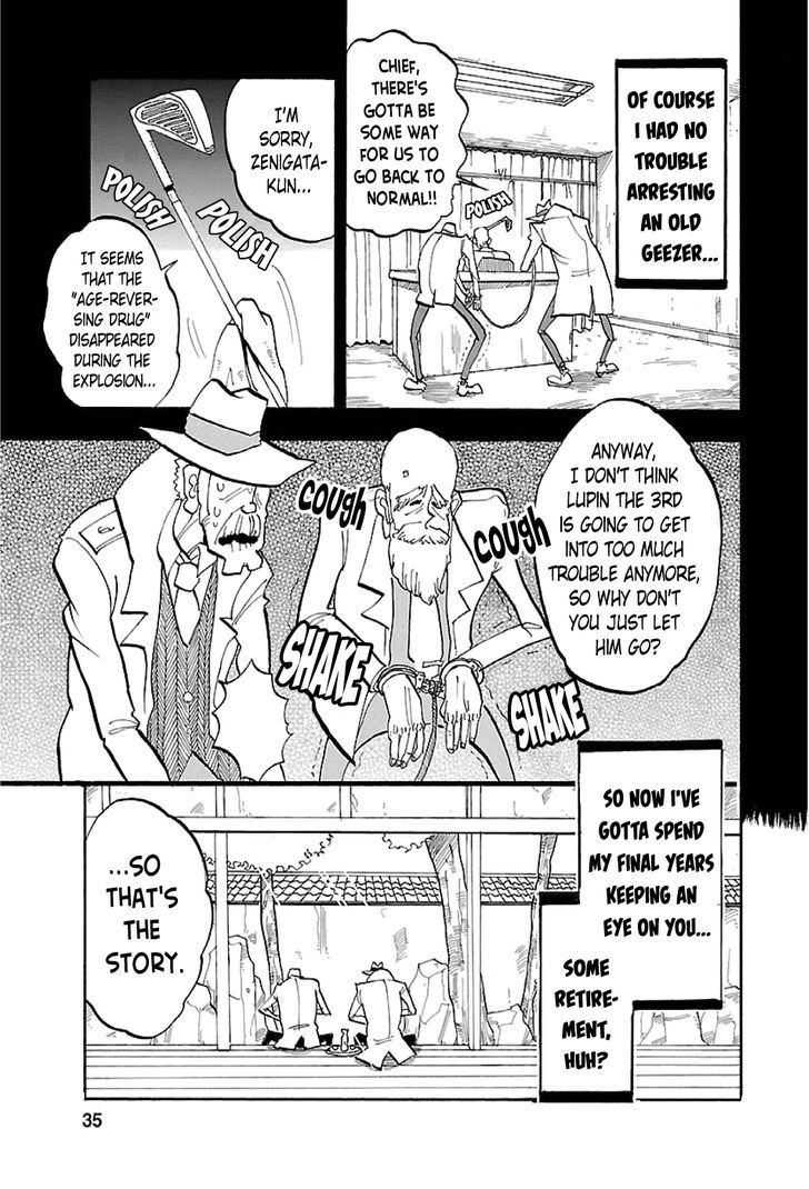 Lupin Sansei T Chapter 1 page 35 - Chapter 1 : The Three Legged Man's Calling Card