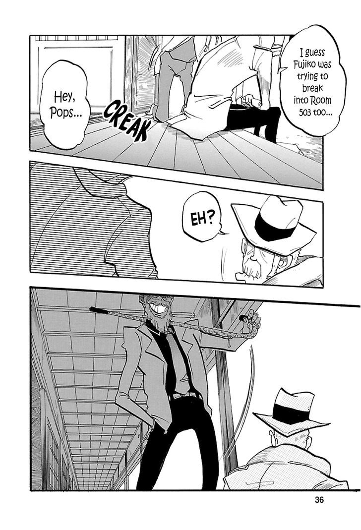 Lupin Sansei T Chapter 1 page 36 - Chapter 1 : The Three Legged Man's Calling Card