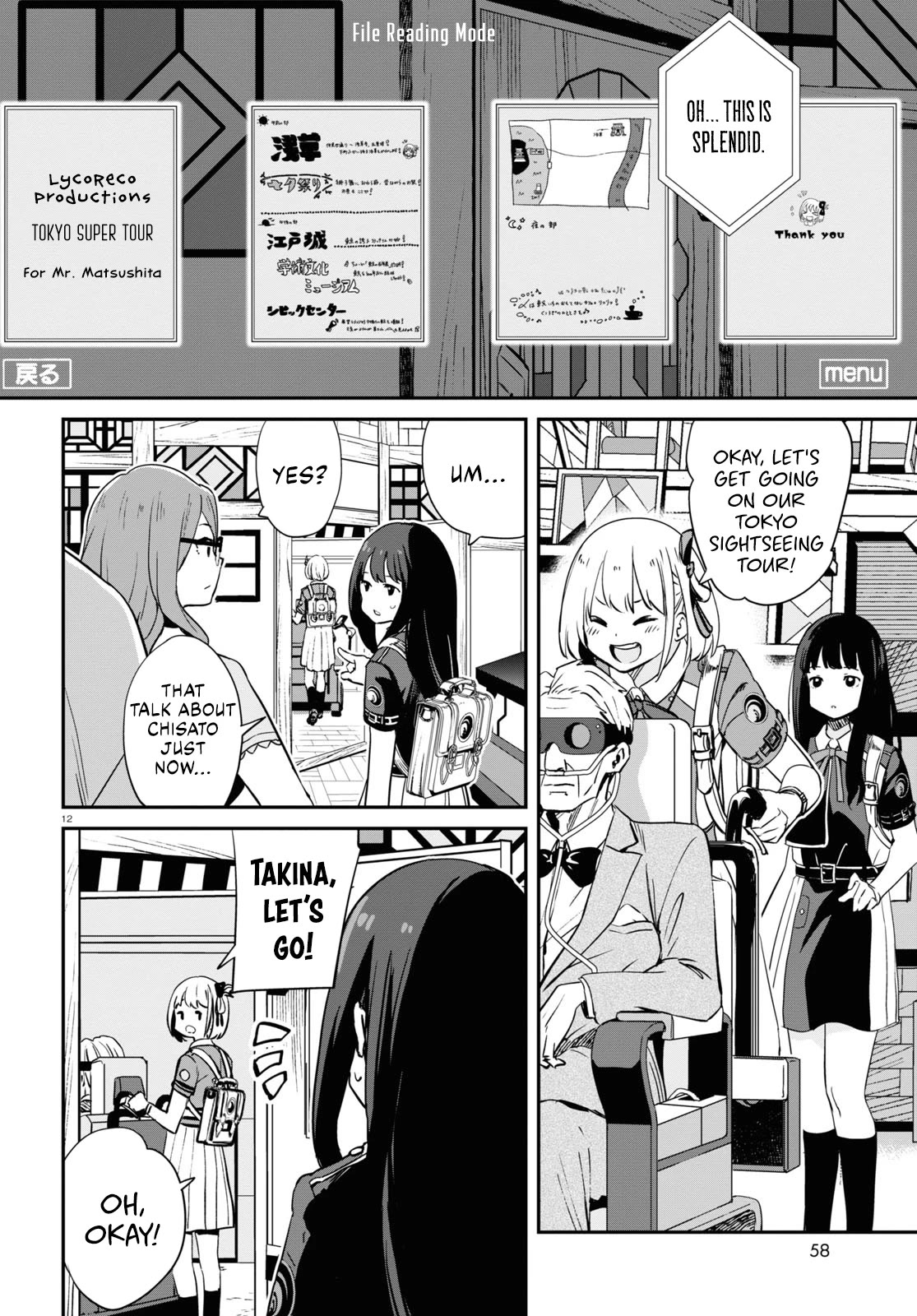 Lycoris Recoil Chapter 15 page 12 - Chapter 15