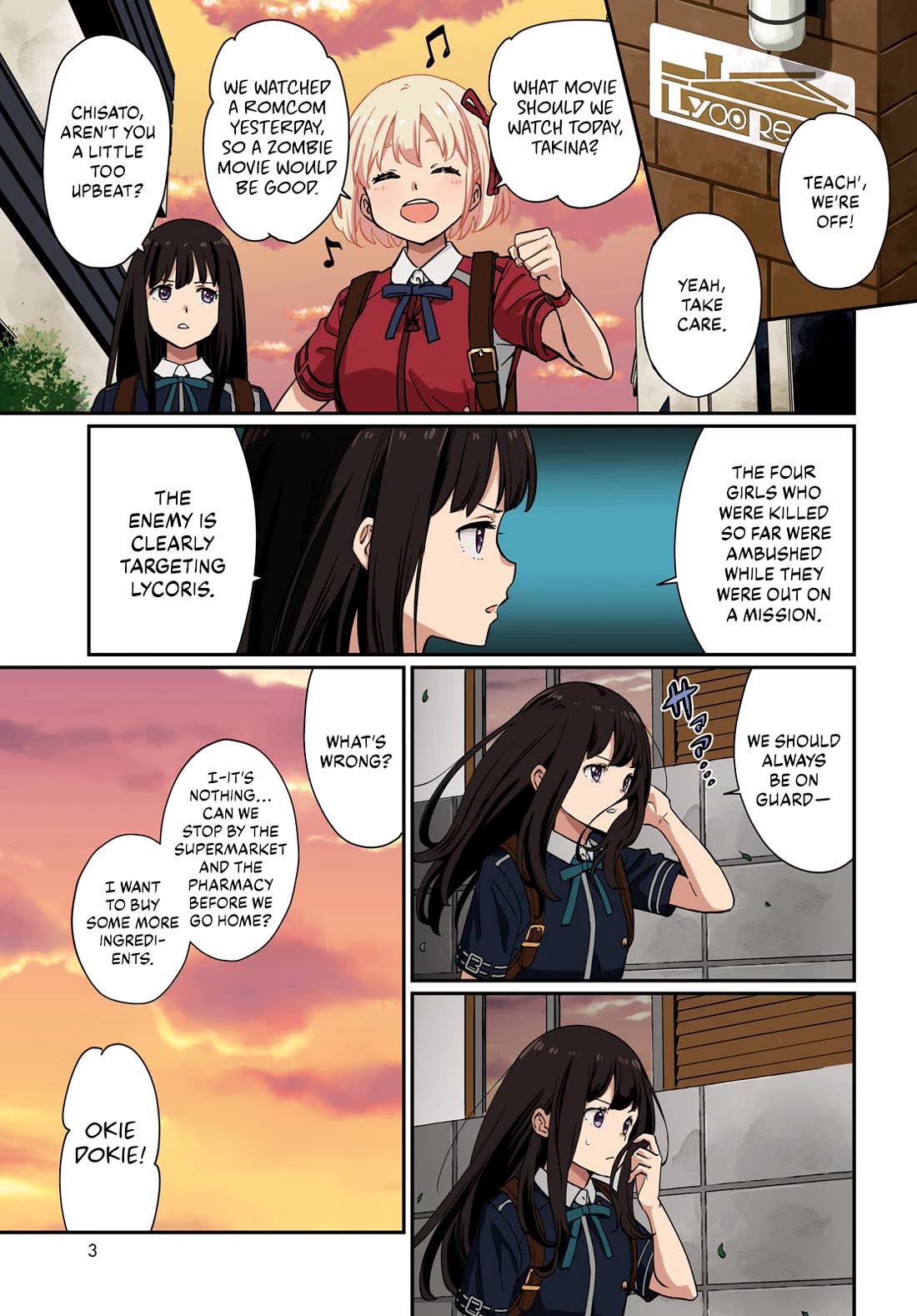 Lycoris Recoil Chapter 19 page 1 - Chapter 19