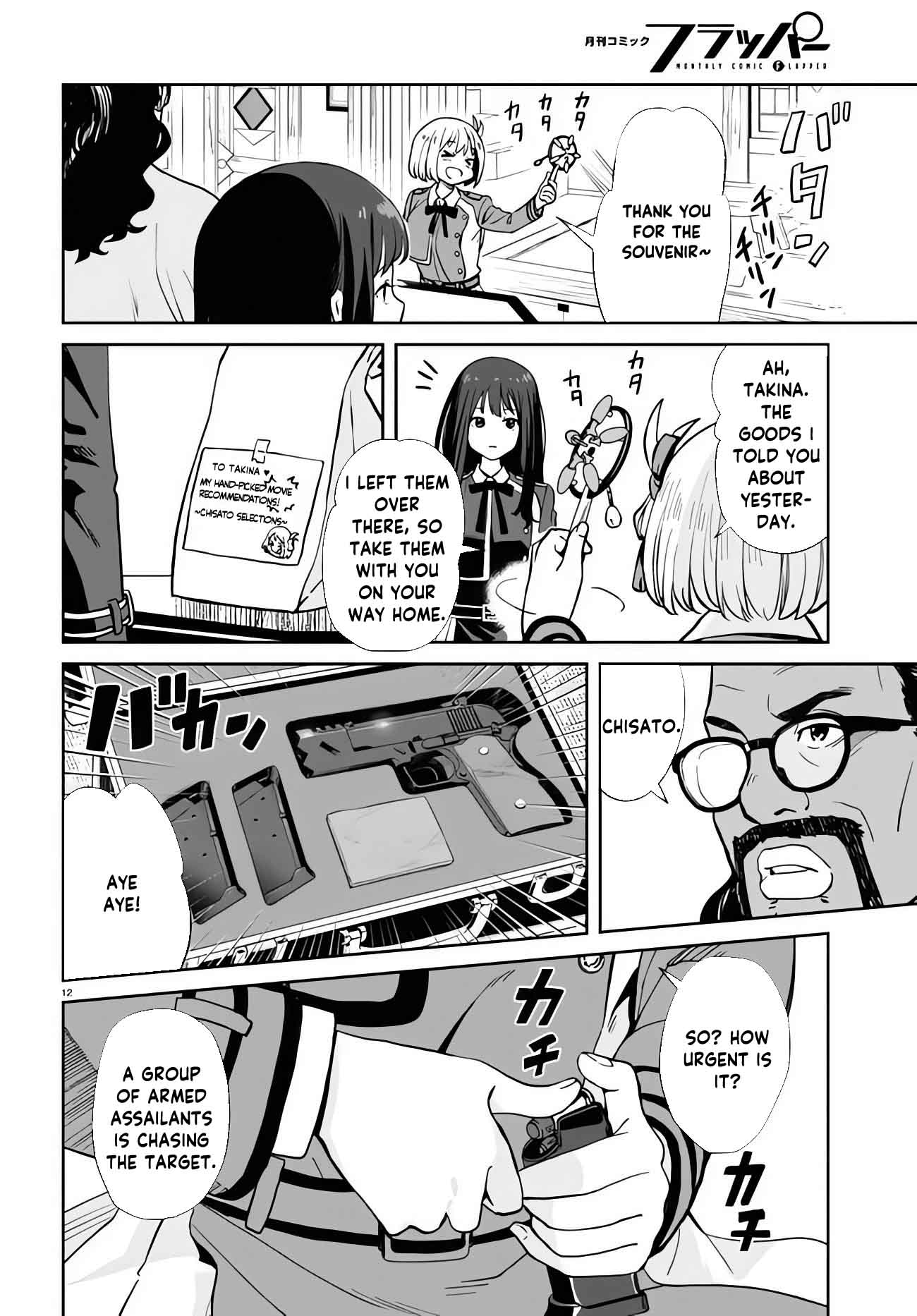 Lycoris Recoil Chapter 4 page 12 - Chapter 4