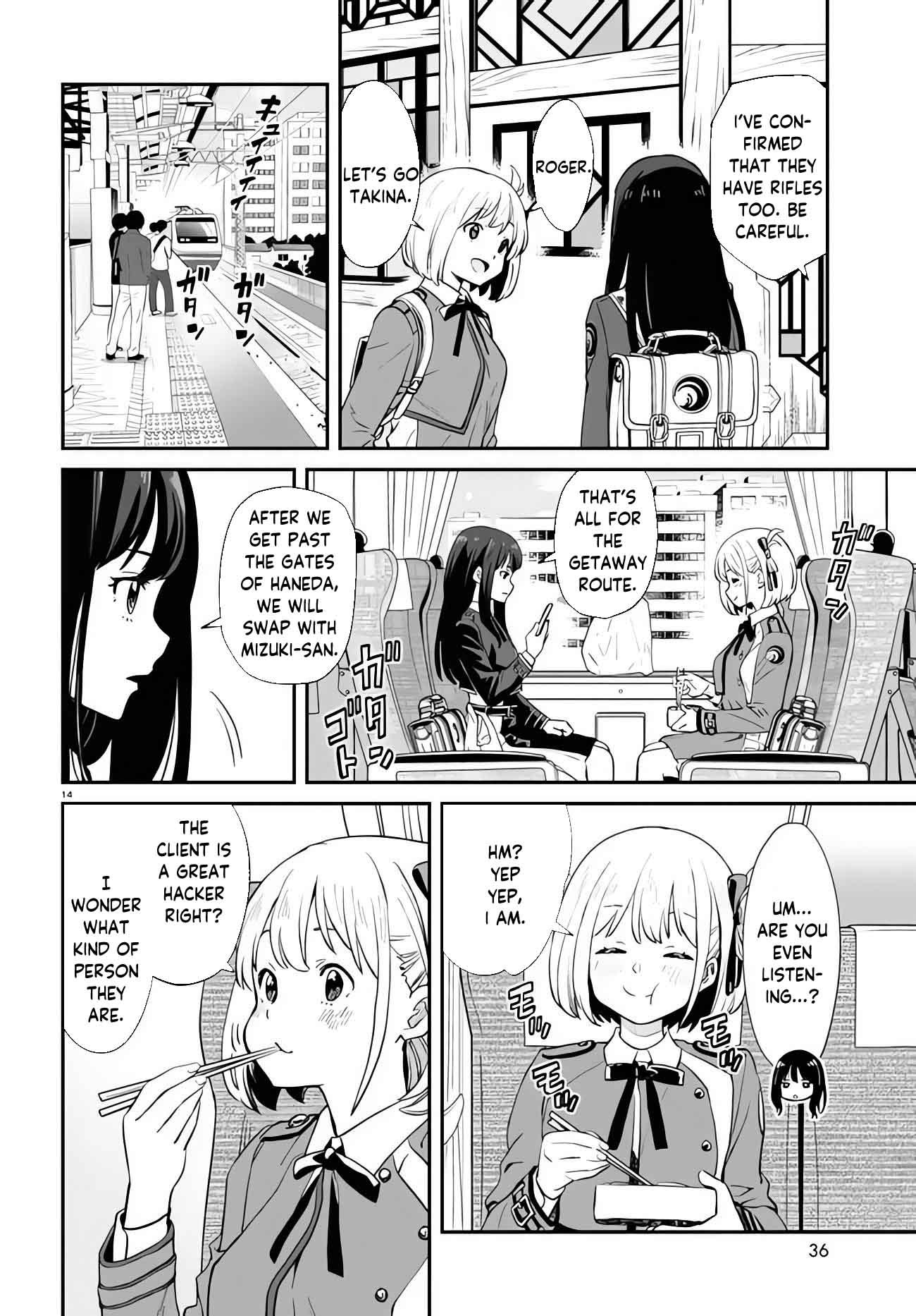 Lycoris Recoil Chapter 4 page 14 - Chapter 4