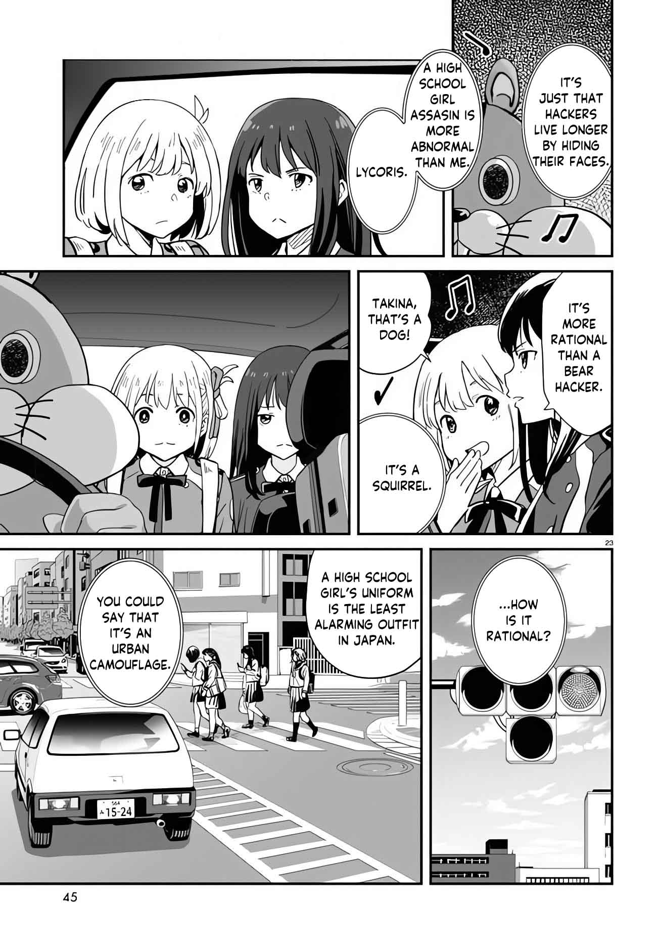 Lycoris Recoil Chapter 4 page 23 - Chapter 4