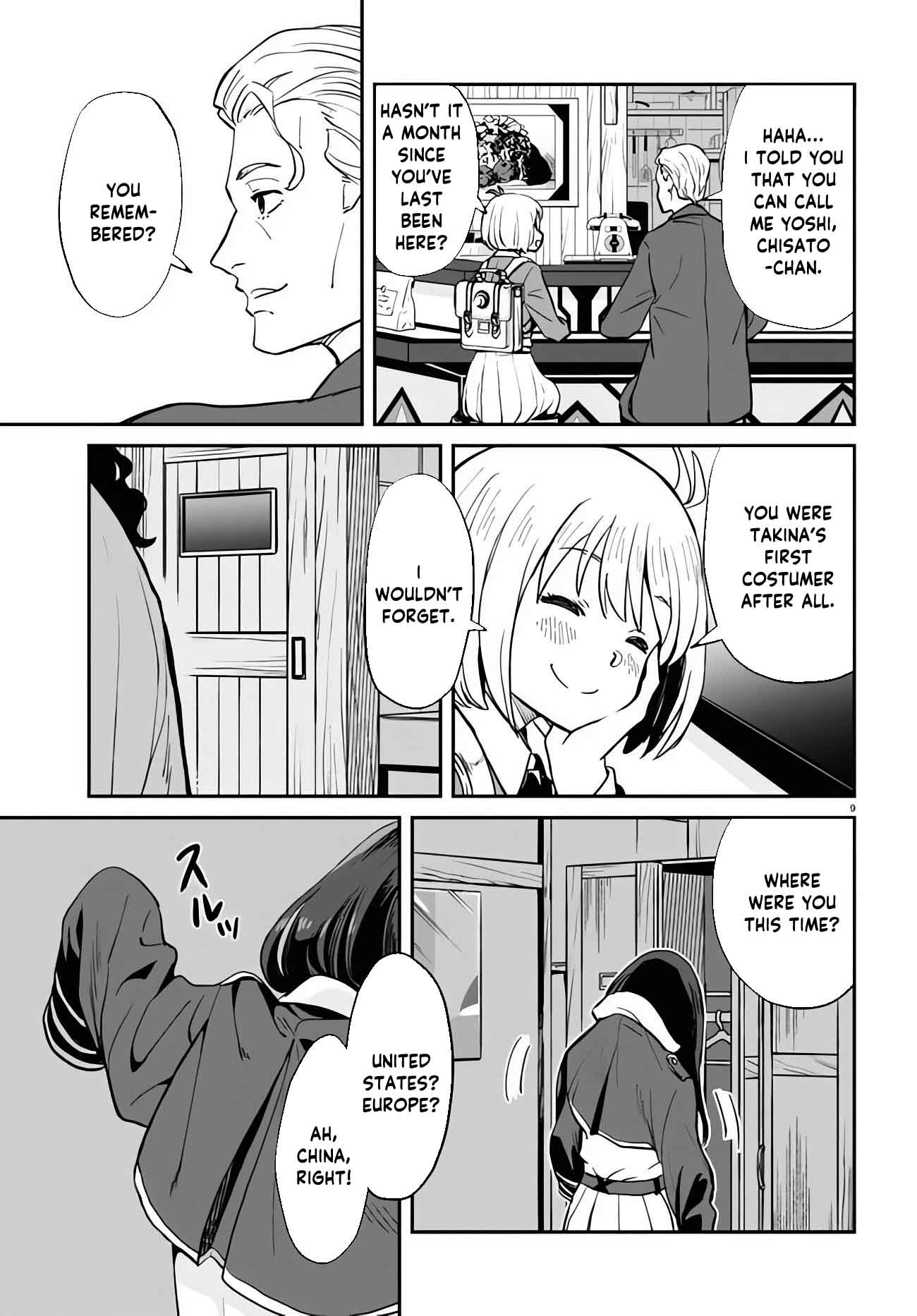 Lycoris Recoil Chapter 4 page 9 - Chapter 4