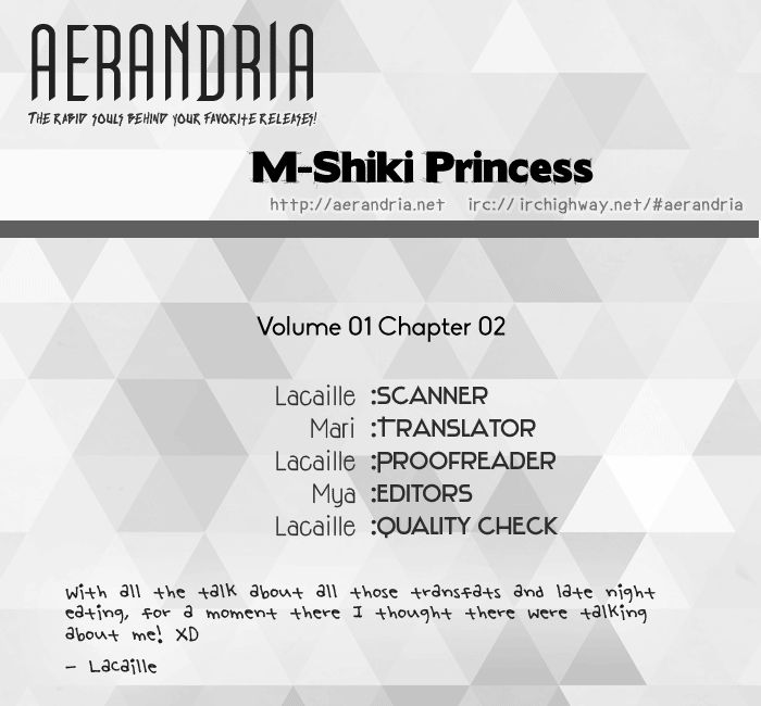 M-shiki Princess Chapter 2 page 2 - Chapter 2 : Seishun Icchokusen