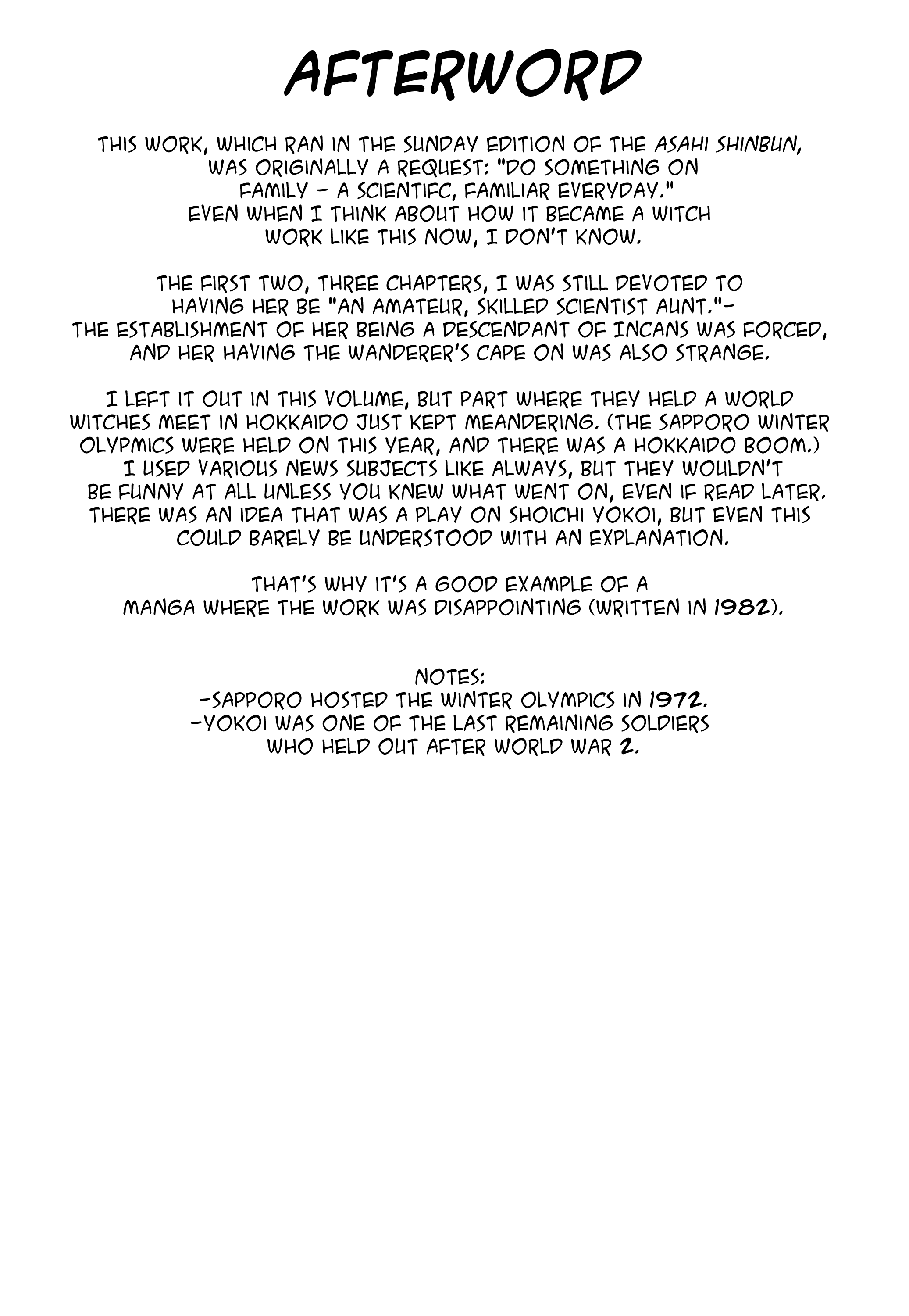 Maa-chan no Nikkichou Chapter 9.1 page 1 - Chapter 9.1: Afterword - Good Morning! Cusco