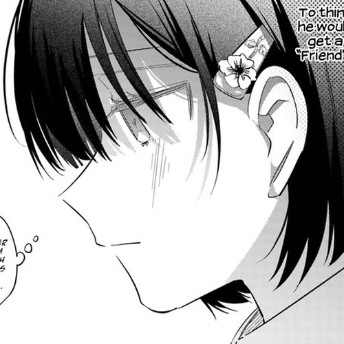 Mabarai-san Hunts Me Down Chapter 10: Mabarai-san and flower embroidery cover