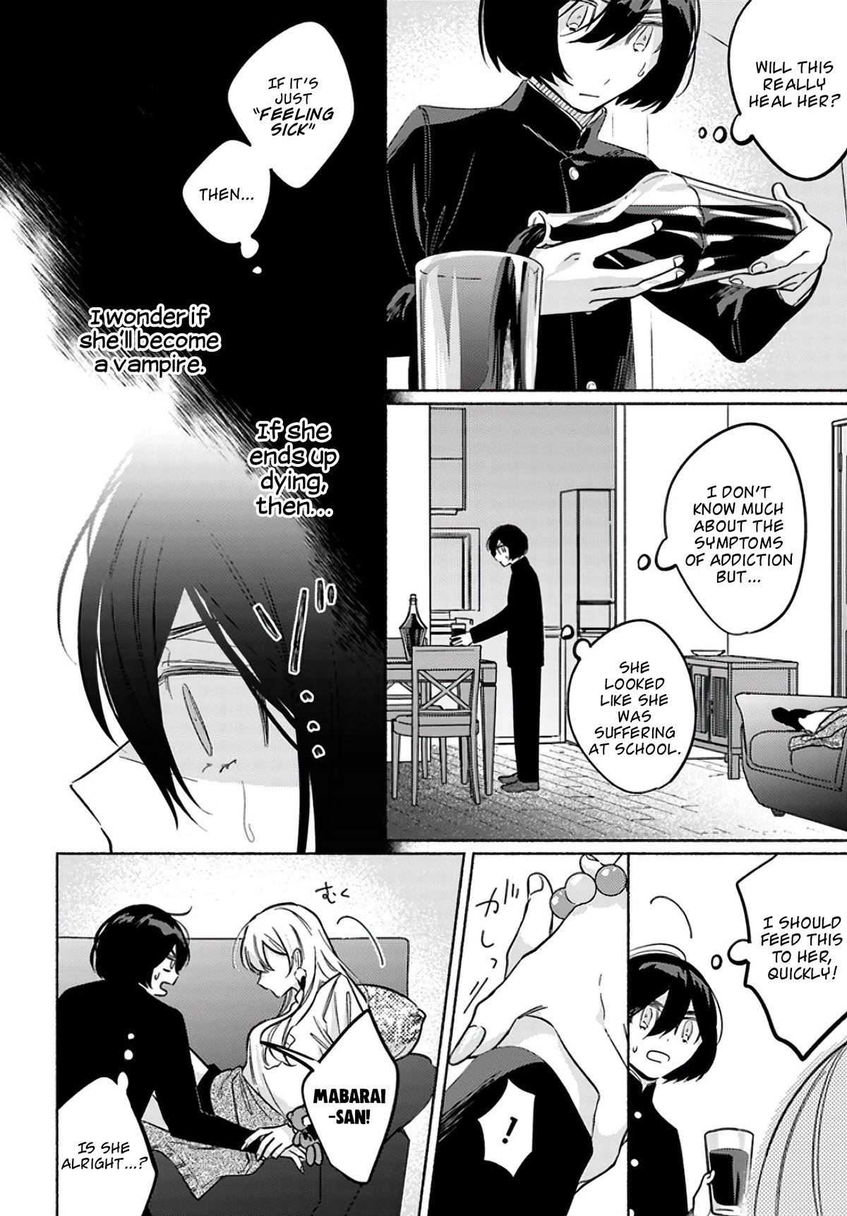 Mabarai-san Hunts Me Down Chapter 9.1 page 11 - Chapter 9.1: Mabarai-san and the Vampire Illness ①