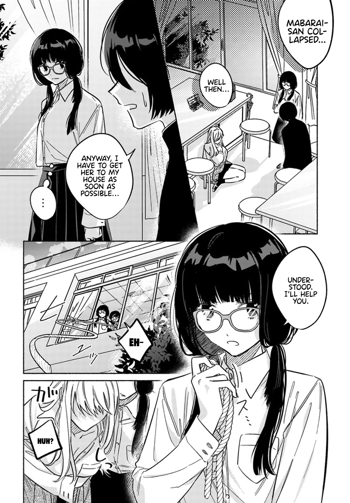 Mabarai-san Hunts Me Down Chapter 9.1 page 5 - Chapter 9.1: Mabarai-san and the Vampire Illness ①