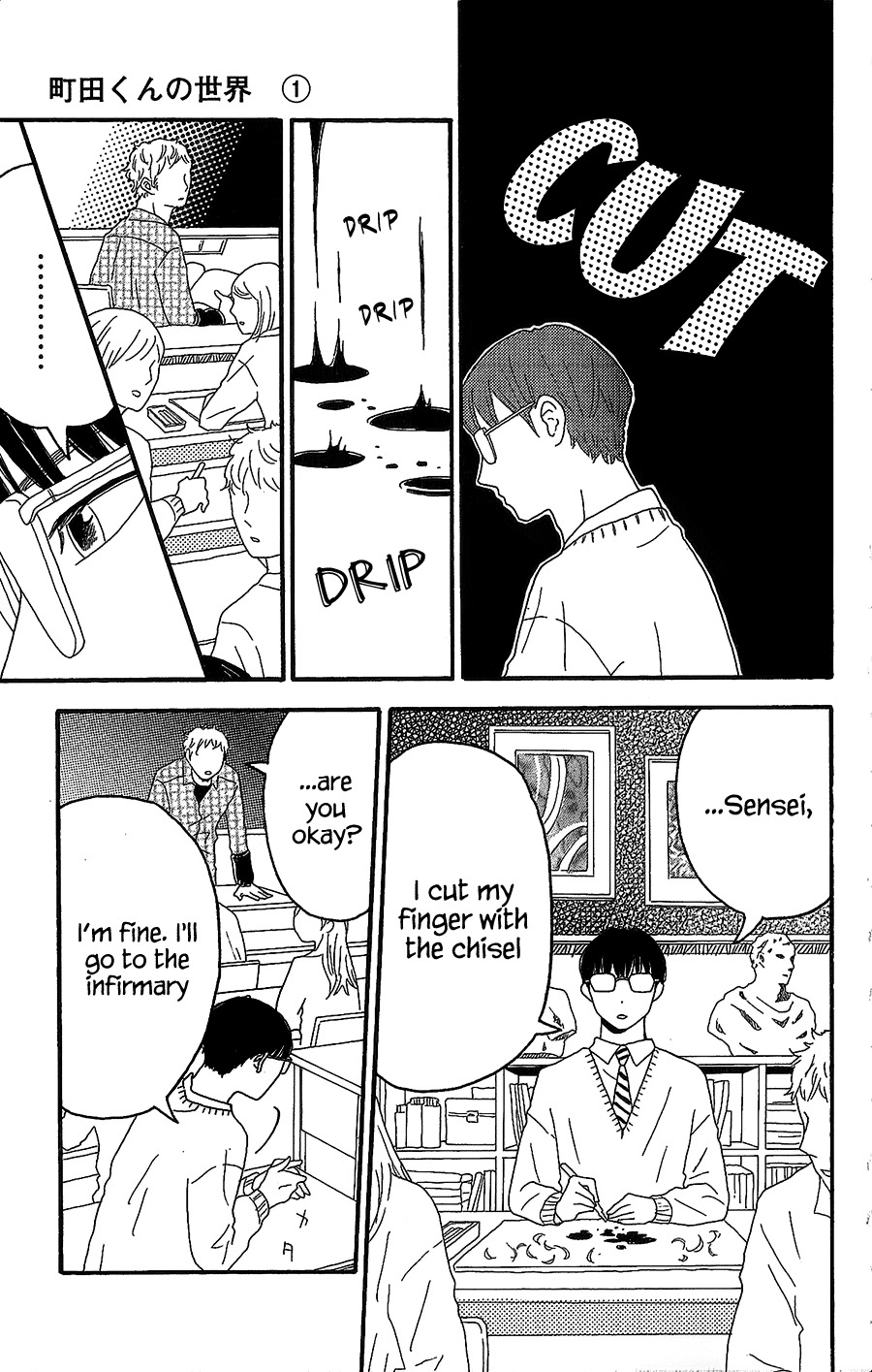 Machida-kun no Sekai Chapter 2 page 6 - Chapter 2: A Troubled Wound