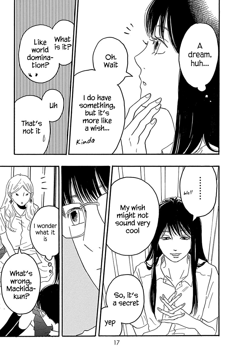 Machida-kun no Sekai Chapter 20 page 13 - Chapter 20: The World is Full of Dreams and Wishes