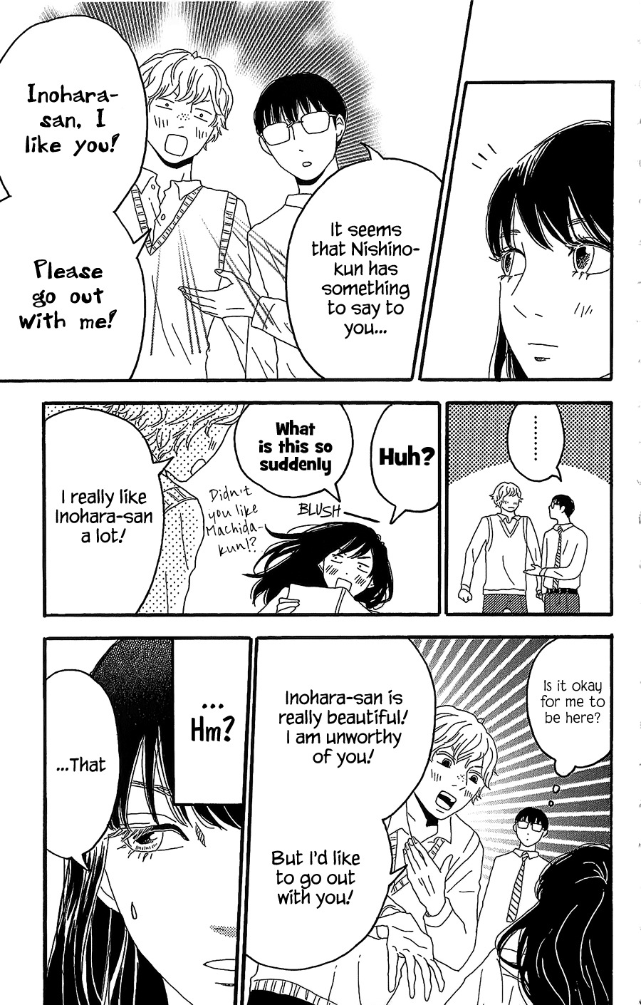 Machida-kun no Sekai Chapter 3 page 16 - Chapter 3: A Love Letter comes suddenly