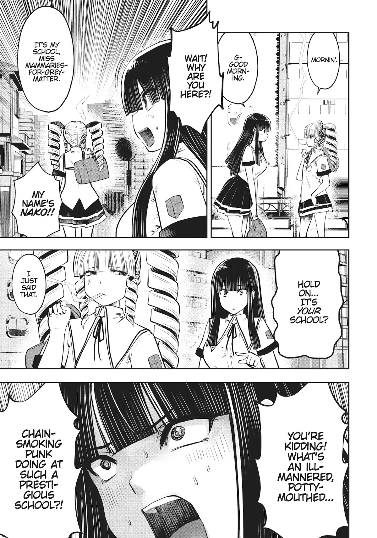 Machigatta ko wo Mahou Shoujo ni Shite Shimatta Chapter 21 page 6 - Chapter 21: Vol.3 Ch21: Upperclassman Tits-For-Brains