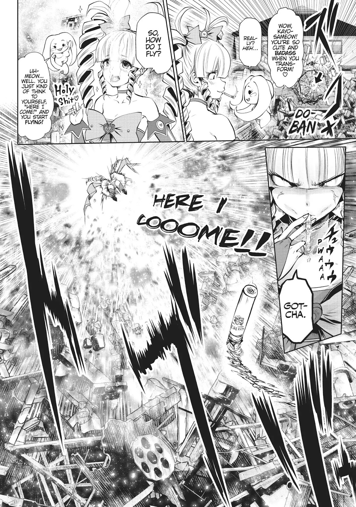 Machigatta ko wo Mahou Shoujo ni Shite Shimatta Chapter 9 page 7 - Chapter 9: Vol.1 Ch9: Imma Gonna Kill You, Tits for Brains