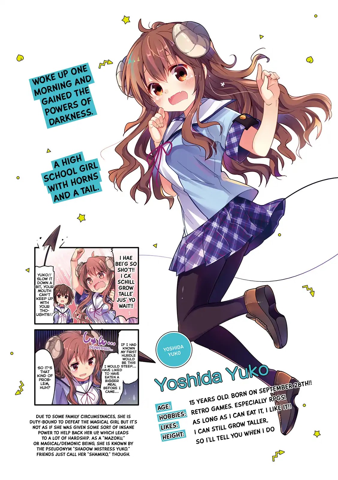 Machikado Mazoku Chapter 0 page 4 - Chapter 0