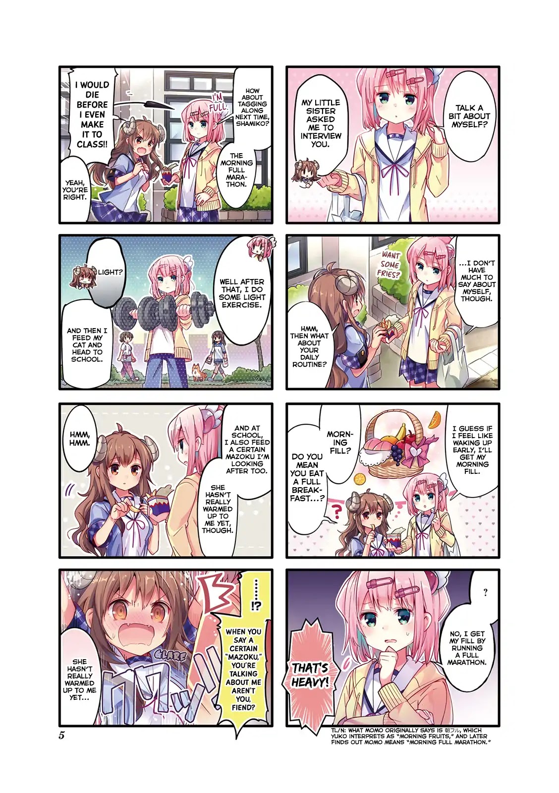Machikado Mazoku Chapter 0 page 7 - Chapter 0