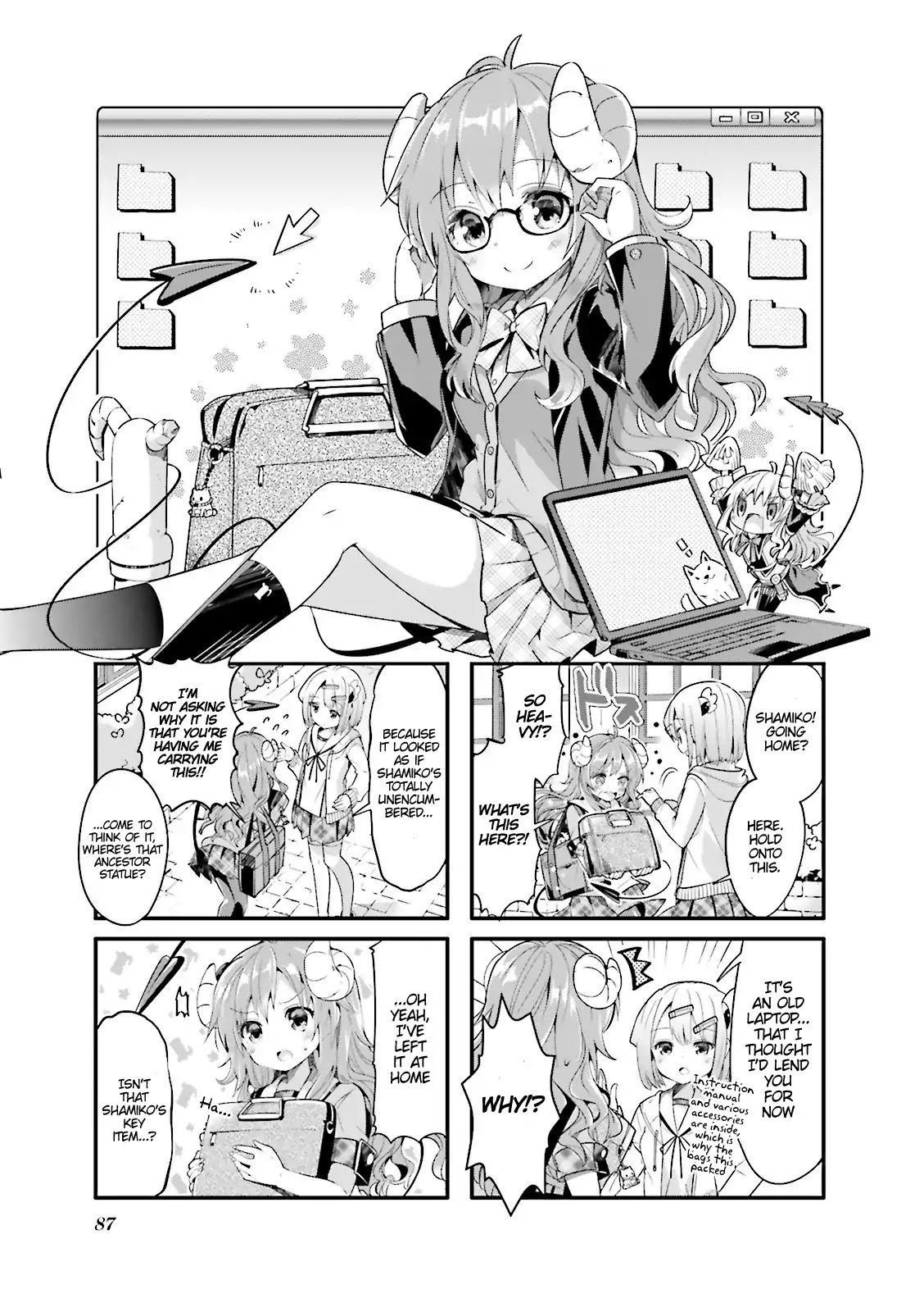 Machikado Mazoku Chapter 10 page 1 - Chapter 10