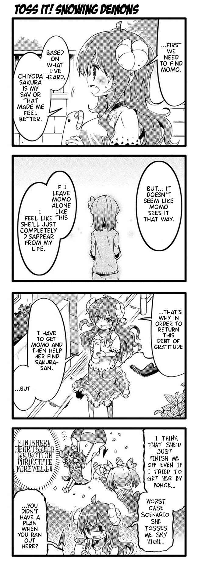 Machikado Mazoku Chapter 26 page 3 - Chapter 26: Conveying Thoughts!! Demon Takes a New Step!!