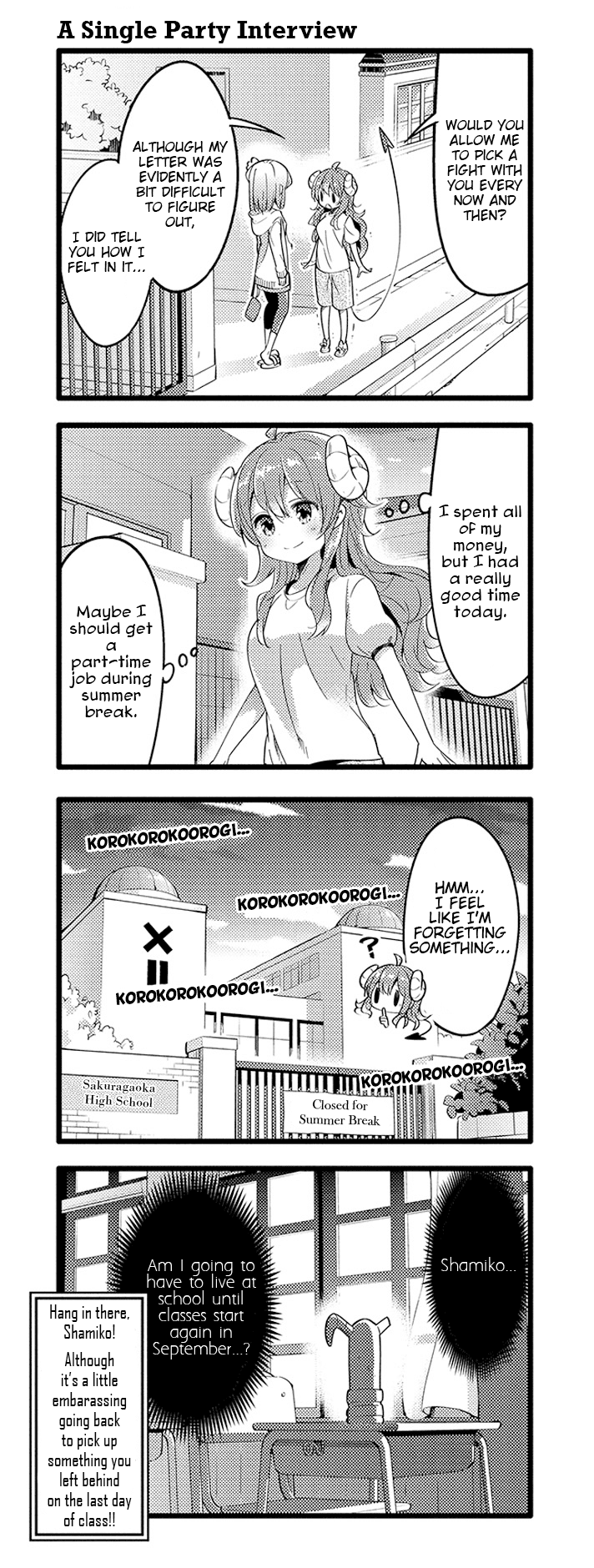 Machikado Mazoku Chapter 27 page 15 - Chapter 27: Confrontation Once Again!! Magical Girl's New Form!?