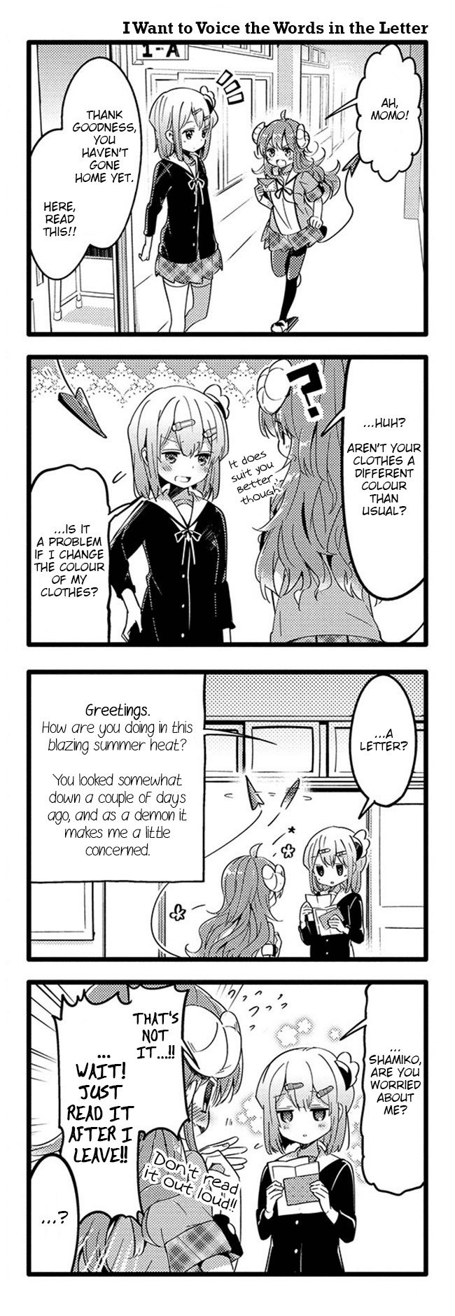 Machikado Mazoku Chapter 27 page 6 - Chapter 27: Confrontation Once Again!! Magical Girl's New Form!?