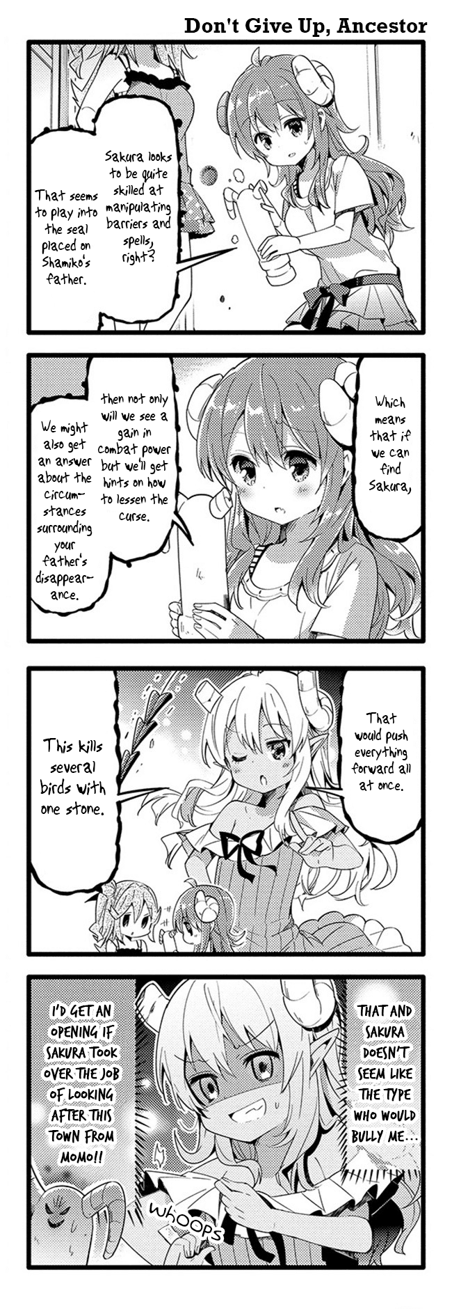Machikado Mazoku Chapter 28 page 10 - Chapter 28: Neighbourhood Strife! Love Thy Neighbour!