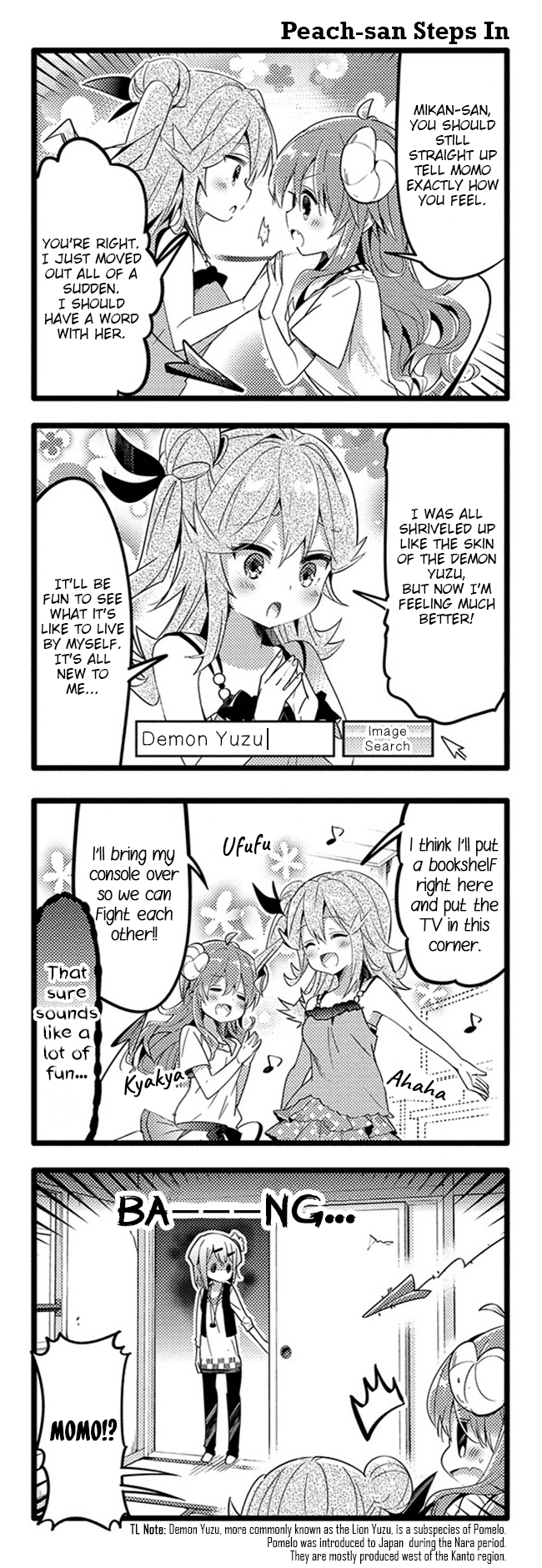 Machikado Mazoku Chapter 28 page 12 - Chapter 28: Neighbourhood Strife! Love Thy Neighbour!