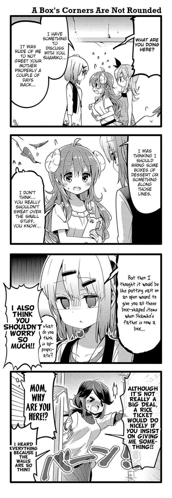 Machikado Mazoku Chapter 28 page 13 - Chapter 28: Neighbourhood Strife! Love Thy Neighbour!