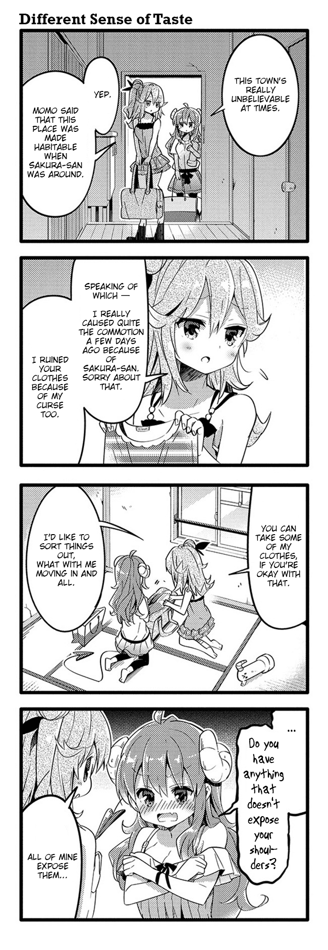 Machikado Mazoku Chapter 28 page 3 - Chapter 28: Neighbourhood Strife! Love Thy Neighbour!