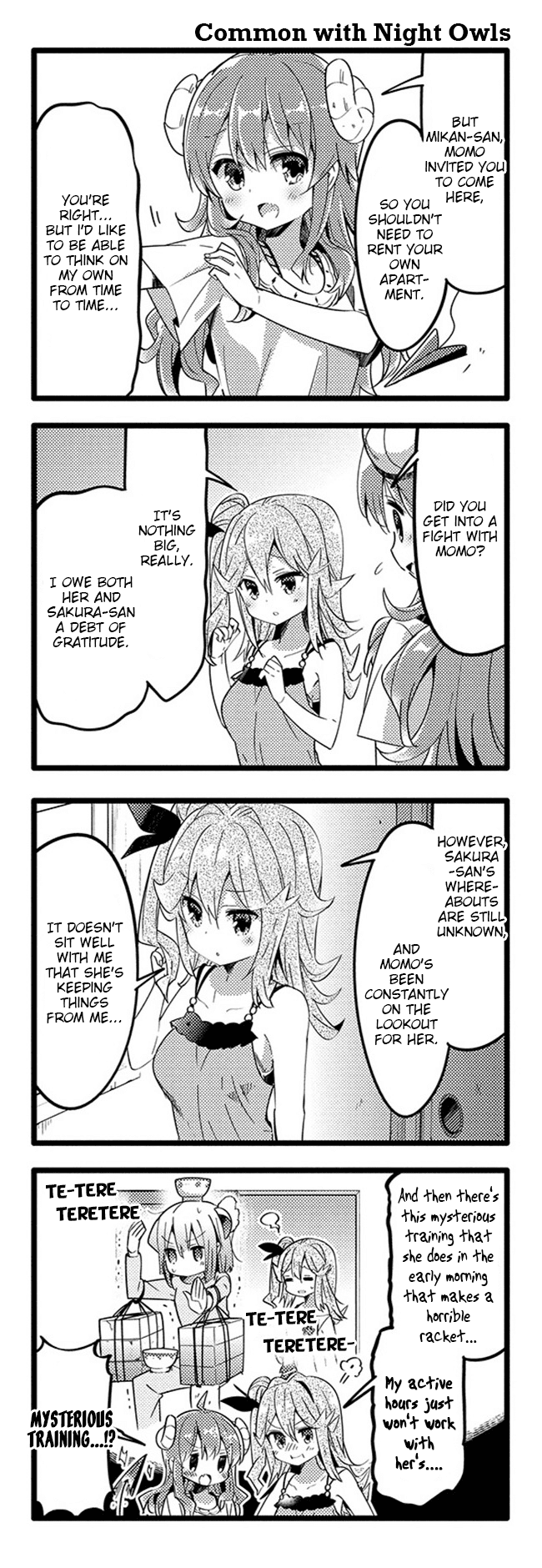 Machikado Mazoku Chapter 28 page 4 - Chapter 28: Neighbourhood Strife! Love Thy Neighbour!