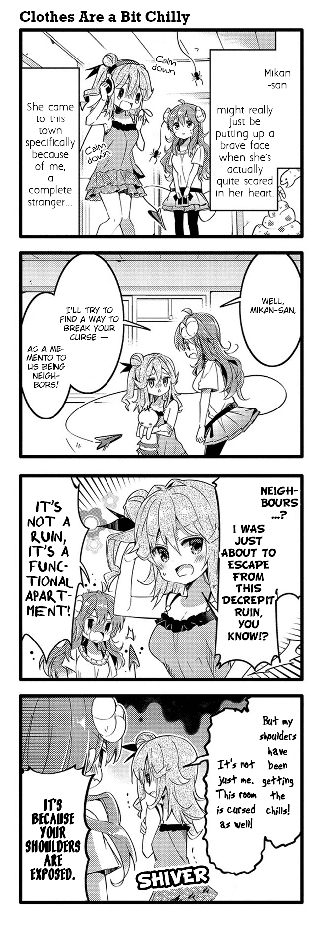 Machikado Mazoku Chapter 28 page 7 - Chapter 28: Neighbourhood Strife! Love Thy Neighbour!