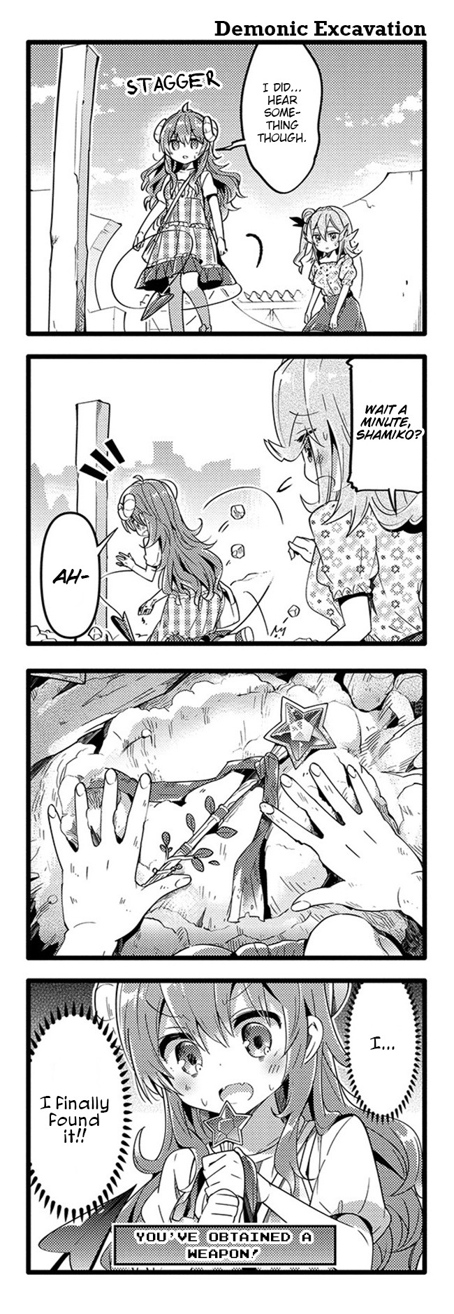 Machikado Mazoku Chapter 31 page 4 - Chapter 31: Transmitting Trade Secrets?! Demon's New Weapon!