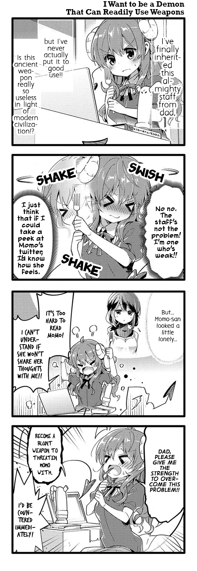 Machikado Mazoku Chapter 32 page 10 - Chapter 32: The Net's Darkness!? Hacking Momo's Feelings!