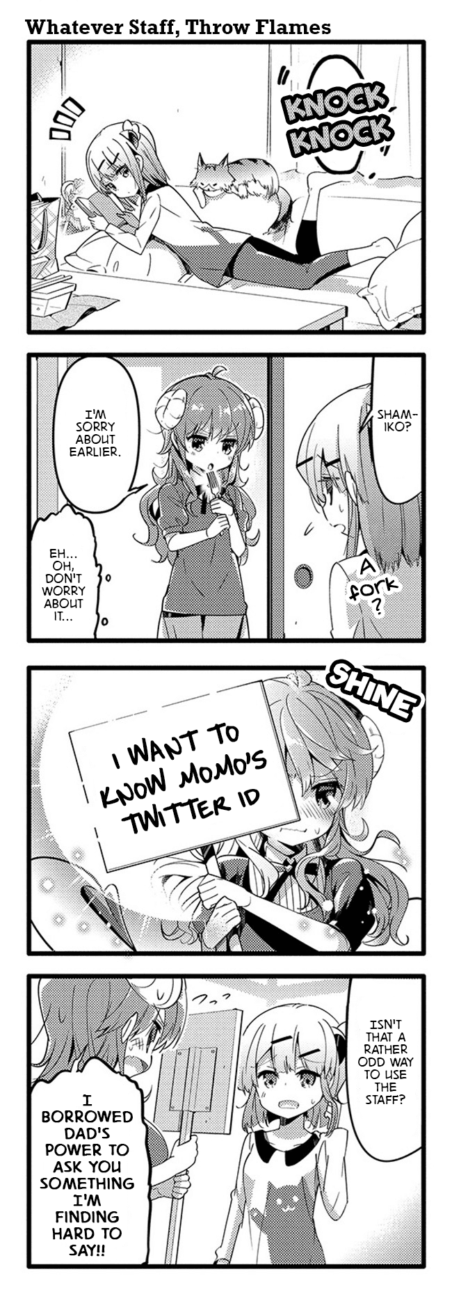 Machikado Mazoku Chapter 32 page 11 - Chapter 32: The Net's Darkness!? Hacking Momo's Feelings!