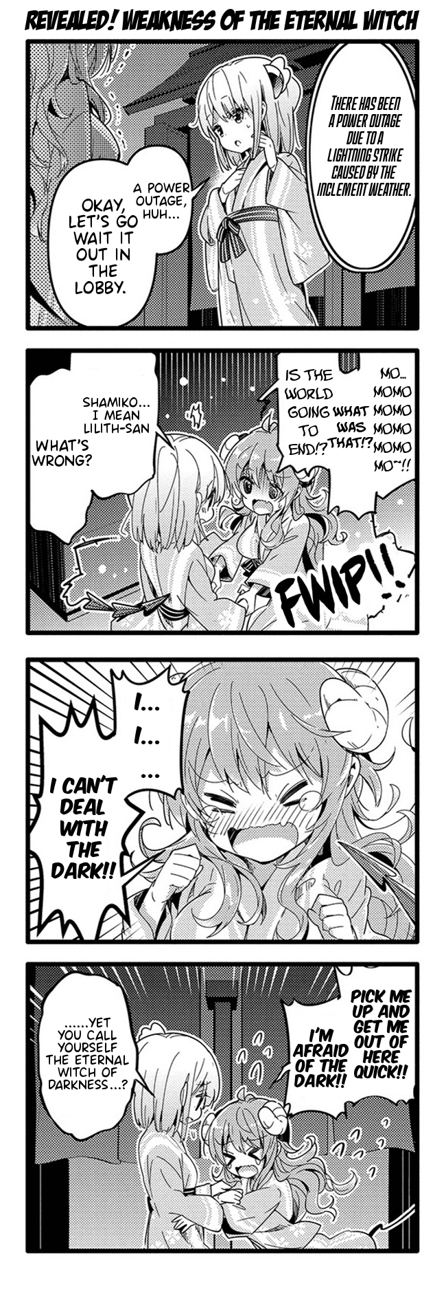 Machikado Mazoku Chapter 33 page 12 - Chapter 33: The Witch of Darkness Returns! Steam From Hell!