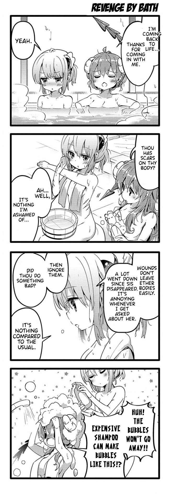 Machikado Mazoku Chapter 33 page 14 - Chapter 33: The Witch of Darkness Returns! Steam From Hell!