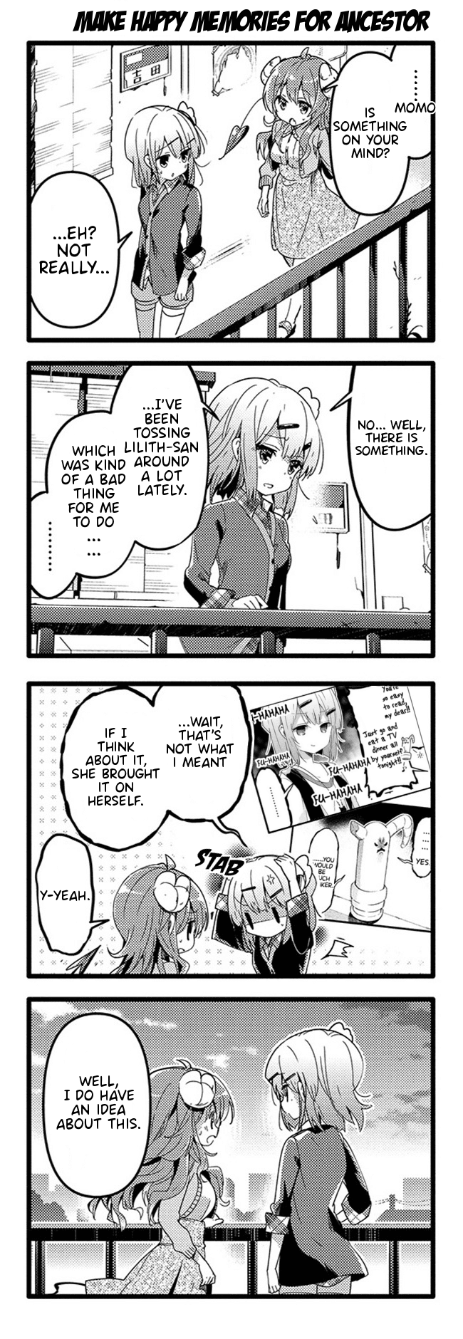 Machikado Mazoku Chapter 33 page 4 - Chapter 33: The Witch of Darkness Returns! Steam From Hell!