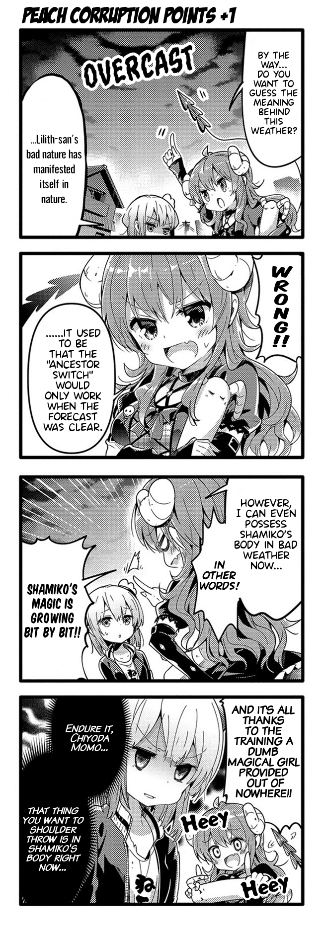 Machikado Mazoku Chapter 33 page 7 - Chapter 33: The Witch of Darkness Returns! Steam From Hell!