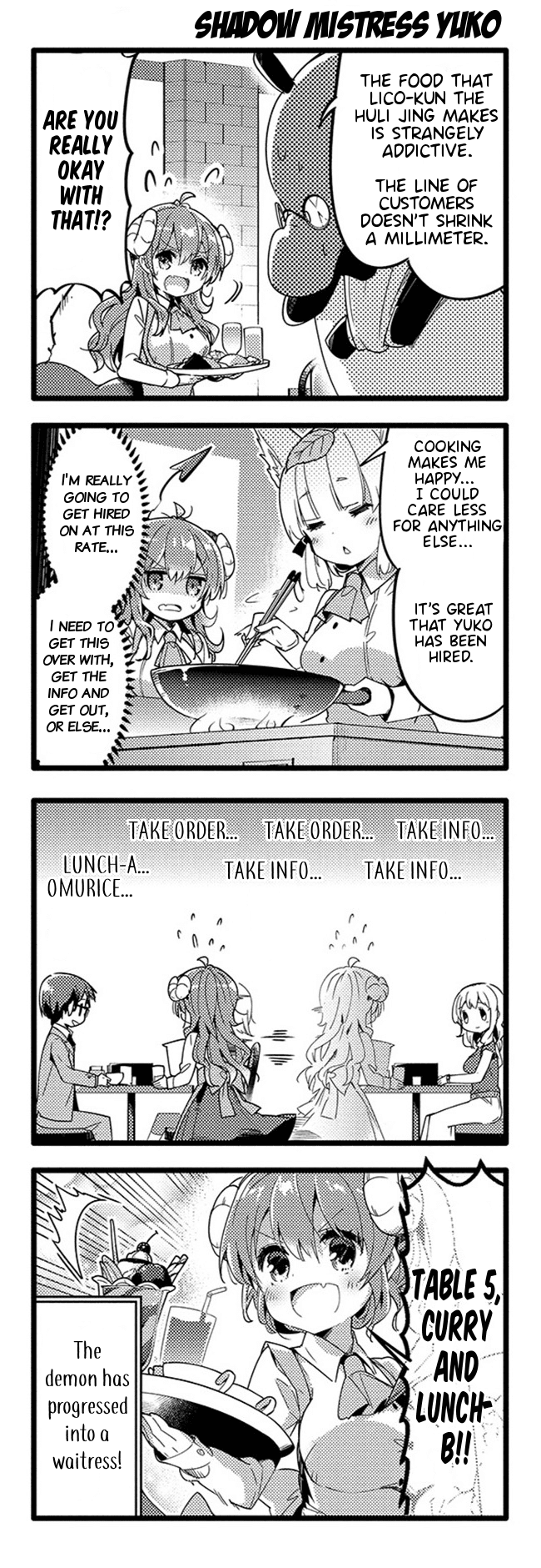 Machikado Mazoku Chapter 34 page 12 - Chapter 34: New Species Found! Neighborhood Cafe is a Demon's Den!