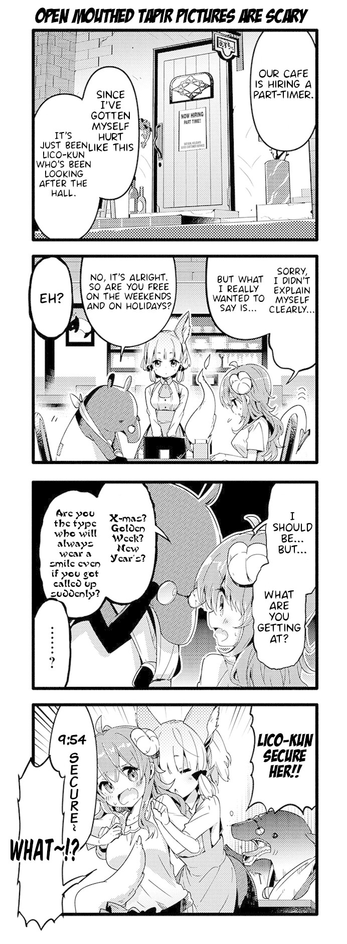 Machikado Mazoku Chapter 34 page 9 - Chapter 34: New Species Found! Neighborhood Cafe is a Demon's Den!