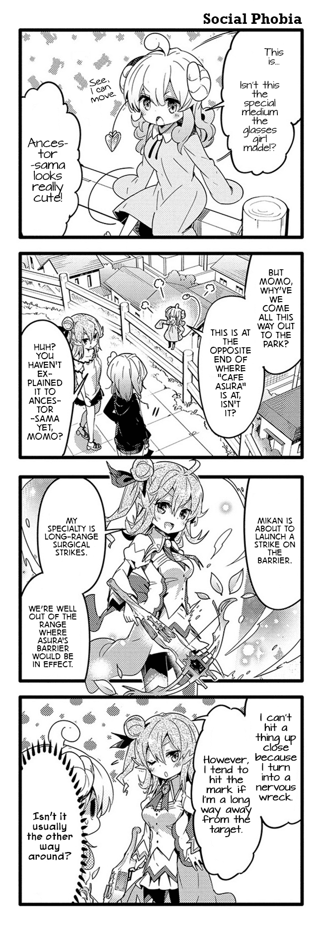 Machikado Mazoku Chapter 35 page 4 - Chapter 35: Raid! Momo's Rescue Shamiko Operation!