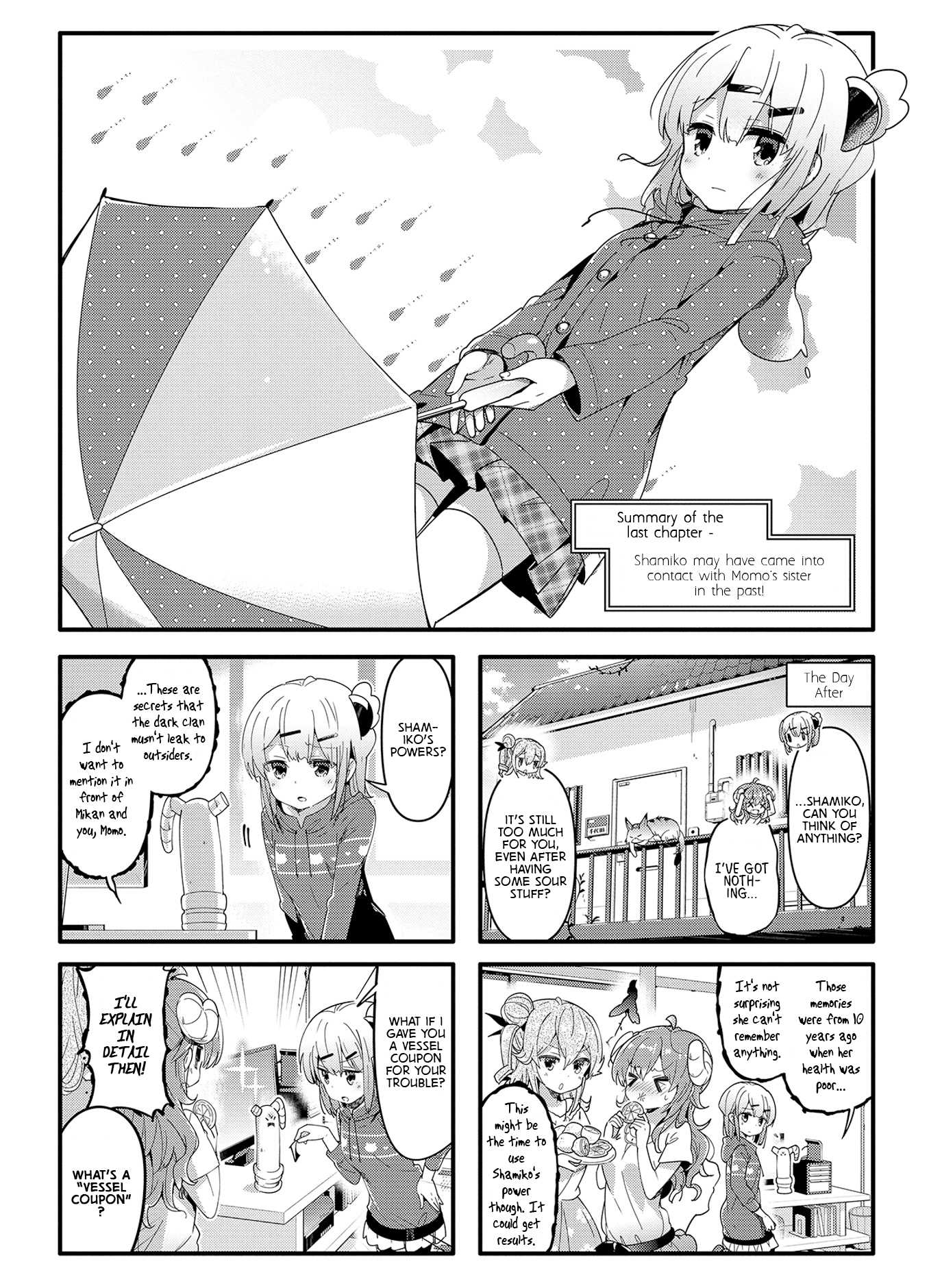 Machikado Mazoku Chapter 37 page 1 - Chapter 37: Demon Awakening! Cut Open Your Own Path!