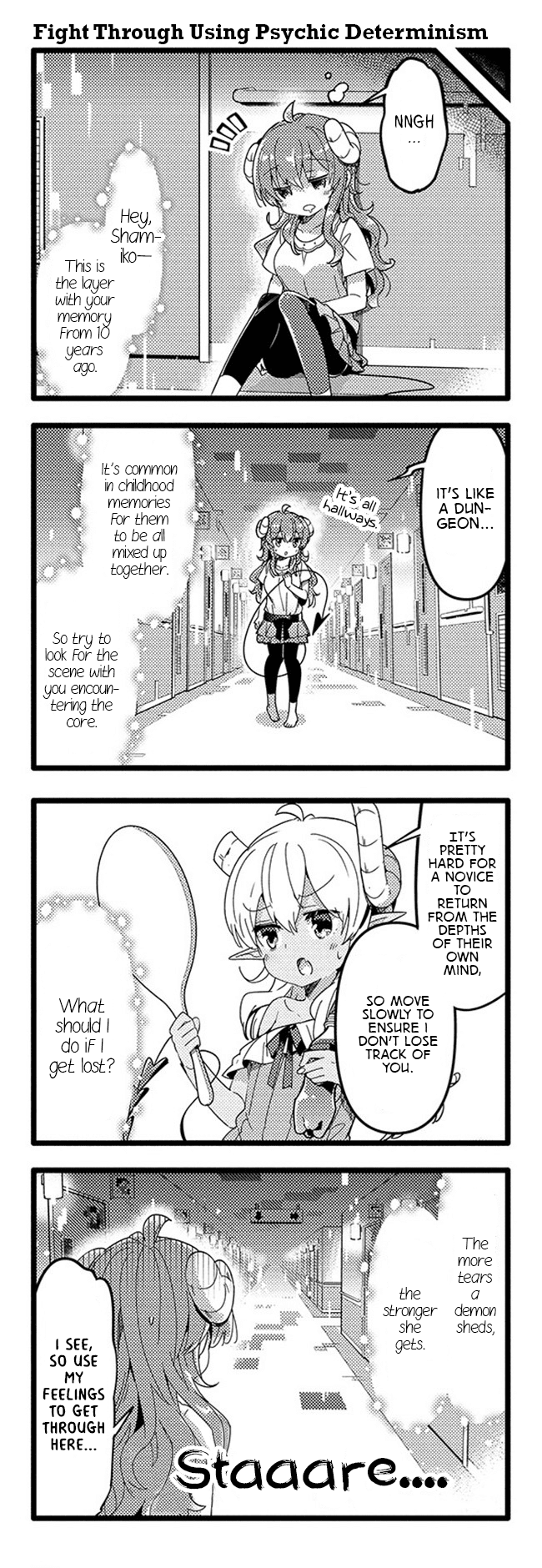 Machikado Mazoku Chapter 37 page 5 - Chapter 37: Demon Awakening! Cut Open Your Own Path!