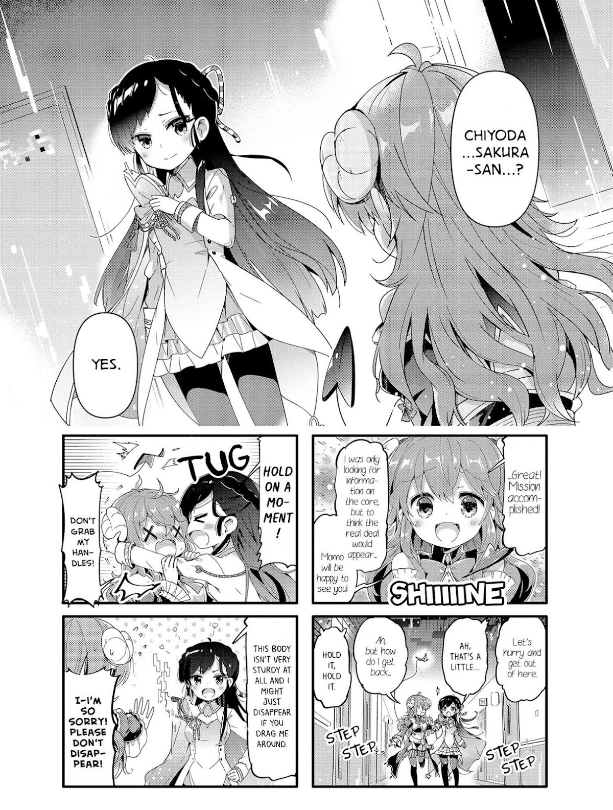 Machikado Mazoku Chapter 38 page 1 - Chapter 38: Secrets of 10 Years Ago! Memories Shaped Like Petals