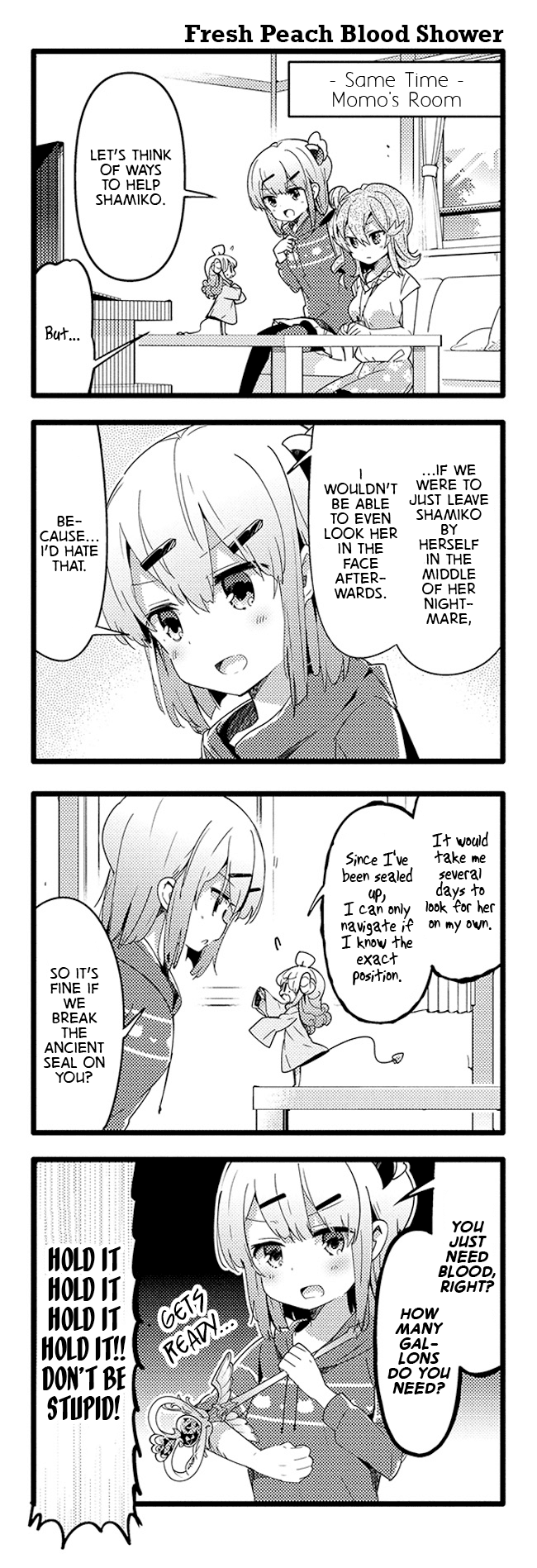 Machikado Mazoku Chapter 38 page 2 - Chapter 38: Secrets of 10 Years Ago! Memories Shaped Like Petals