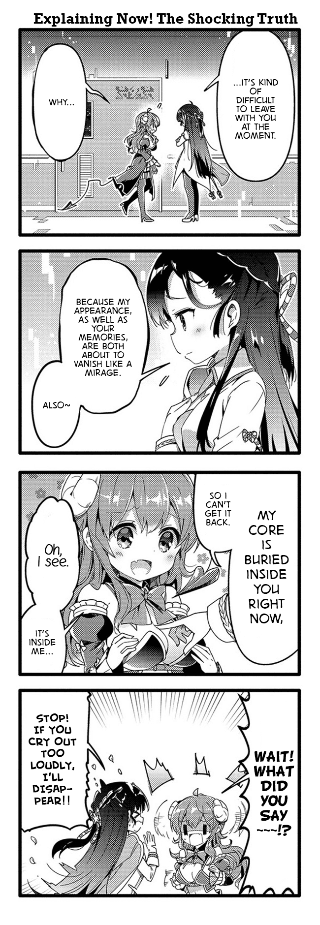 Machikado Mazoku Chapter 38 page 4 - Chapter 38: Secrets of 10 Years Ago! Memories Shaped Like Petals