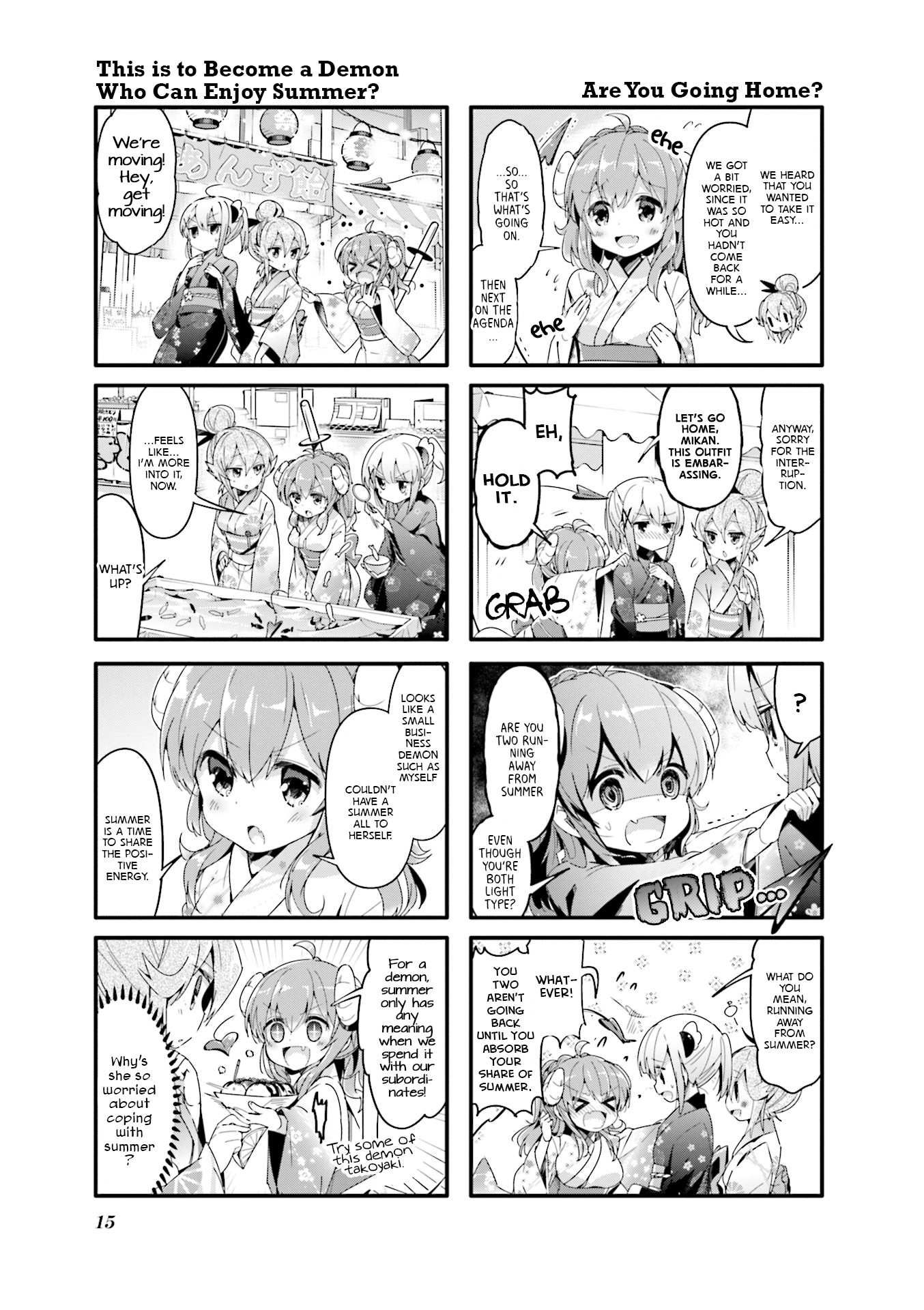 Machikado Mazoku Chapter 40 page 7 - Chapter 40: A Short Holiday!! Demon's Summer Festival