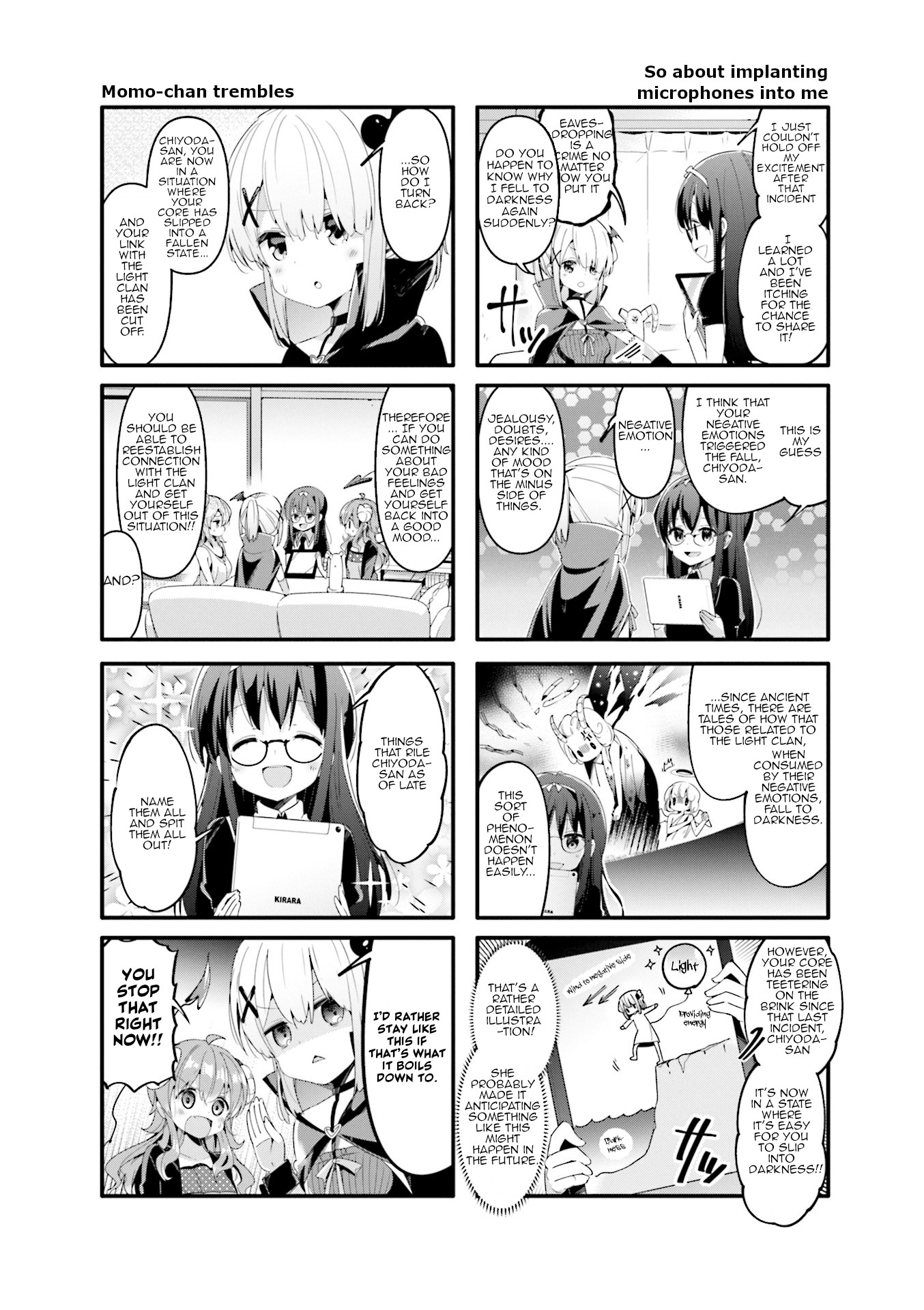 Machikado Mazoku Chapter 44 page 6 - Chapter 44: Black Emotions!! Darkness Peach Special!!!
