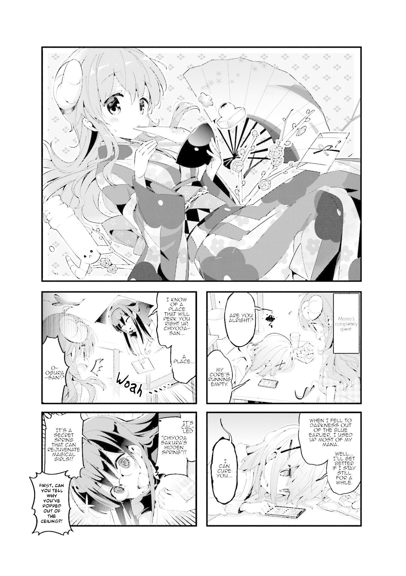 Machikado Mazoku Chapter 45 page 1 - Chapter 45: Mother Nature! Sakura Chiyoda's Spring