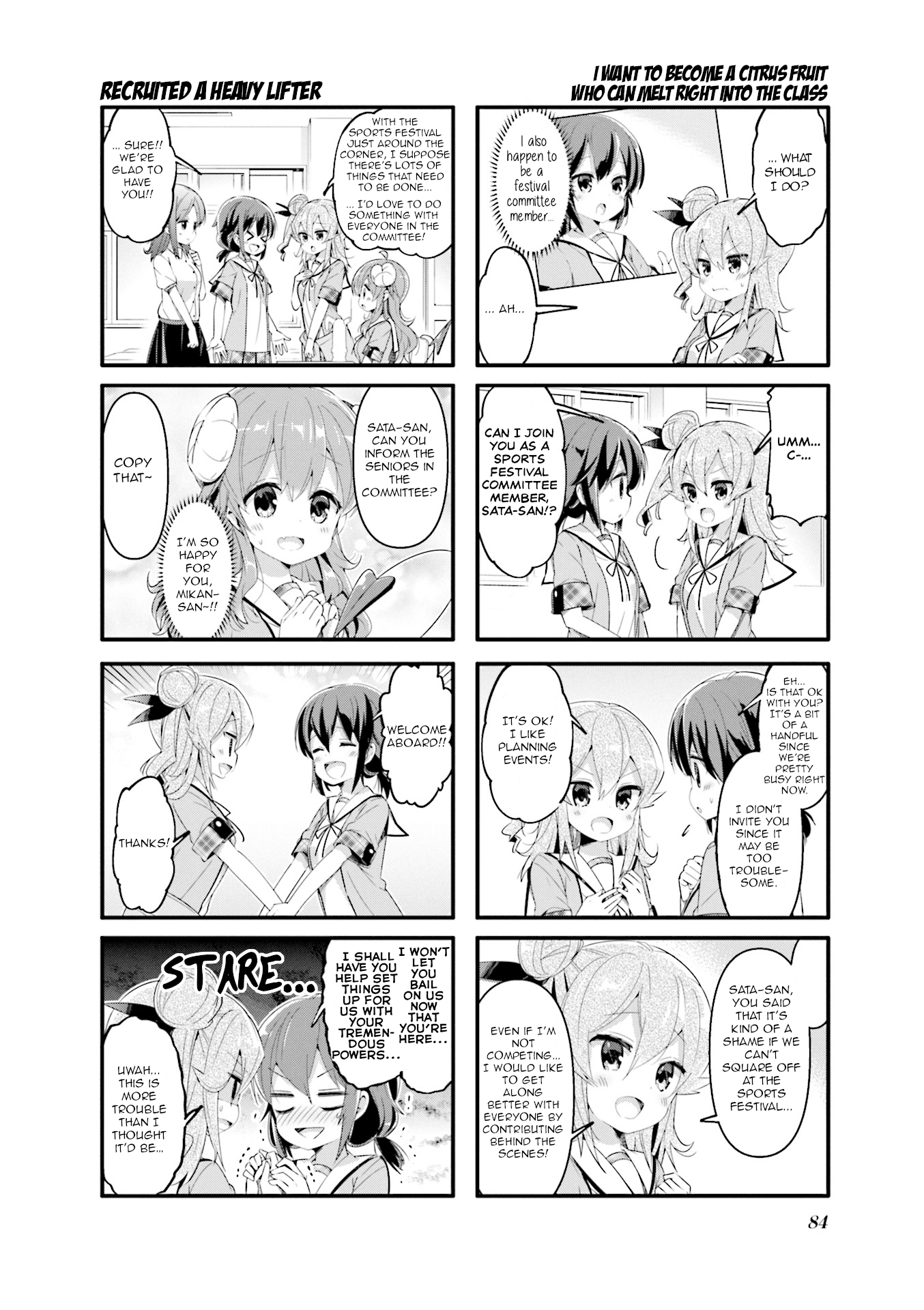 Machikado Mazoku Chapter 48 page 6 - Chapter 48: A New School Term! The Magical Girl’s New Role!