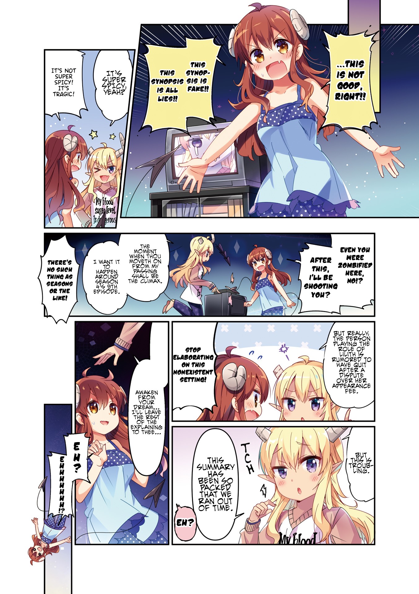 Machikado Mazoku Chapter 52.9 page 8 - Chapter 52.9: Volume 5 Introduction